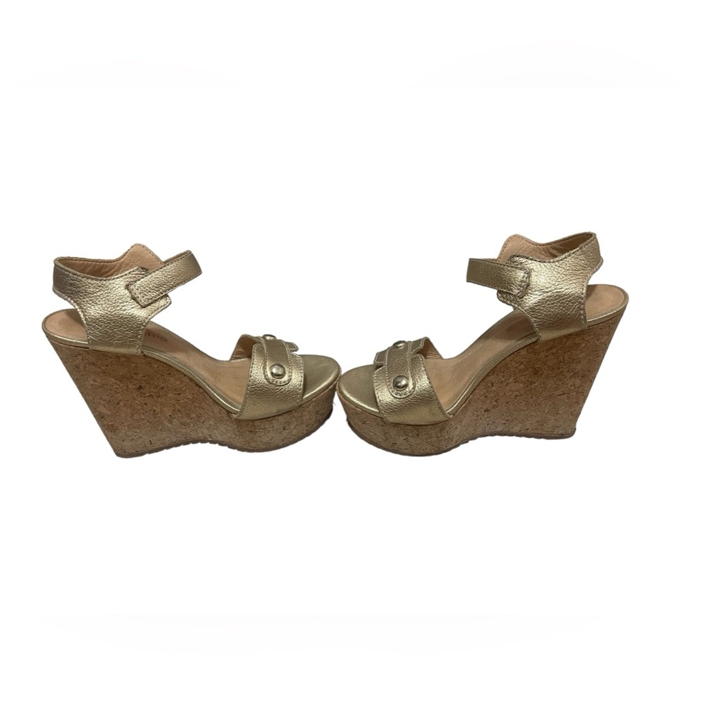 ❤️BOTTERO LEATHER WEDGE SANDALS